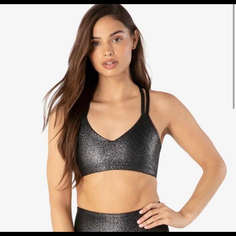 Beyond Yoga Twinkle Black Bra